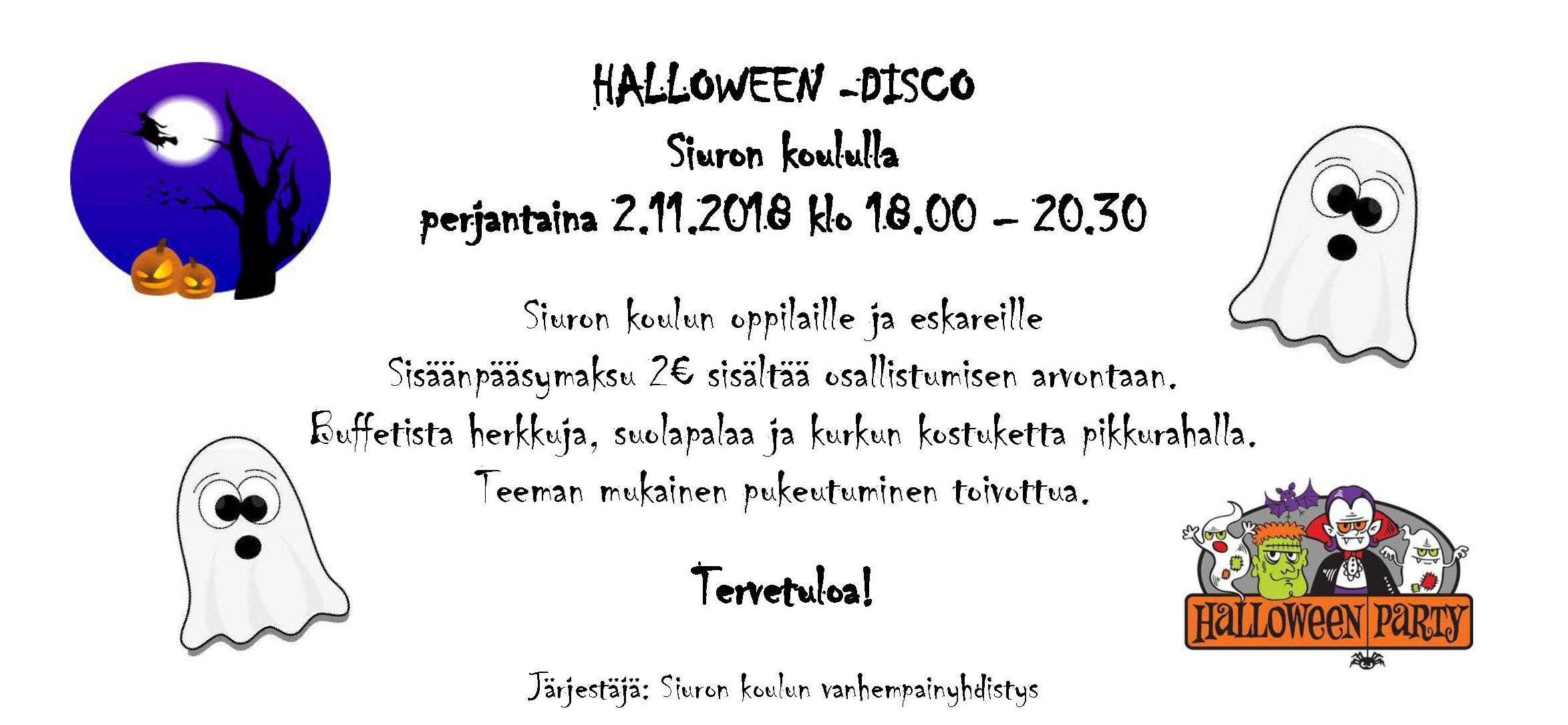 Halloween Disco kutsu kotiin 021118
